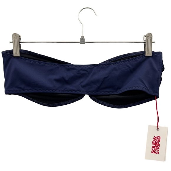 SOLID & STRIPED Women The Tati Top Bottom 2-Piece Bikini Set.Sz XL Navy NWT 0097 - Picture 12 of 16